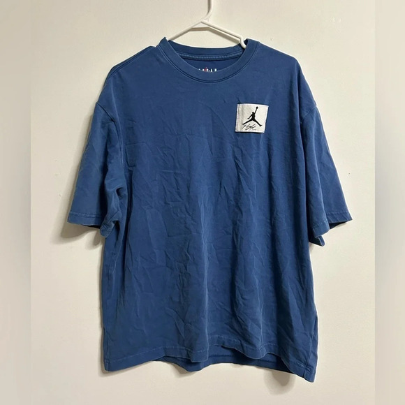 Jordan  Flight Oversized Fit Blue T Shirt - Picture 1 of 4